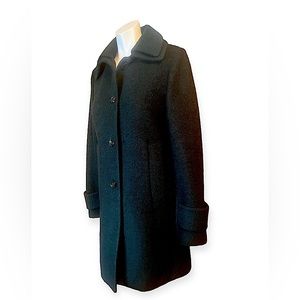 Laundry by Shelli Segal Women's Faux Wool Coat with Double Collar